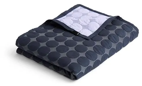 HAY Mega Dot Organic Tagesdecke 260x260 Midnight Blue